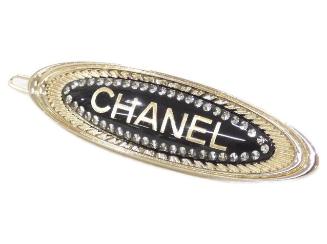 Barrette nera Chanel Nero