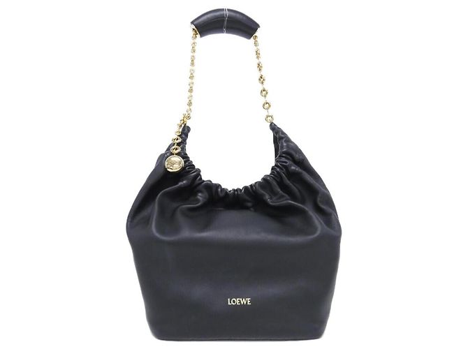 Borsa a Spalla Loewe Squeeze Small Nero