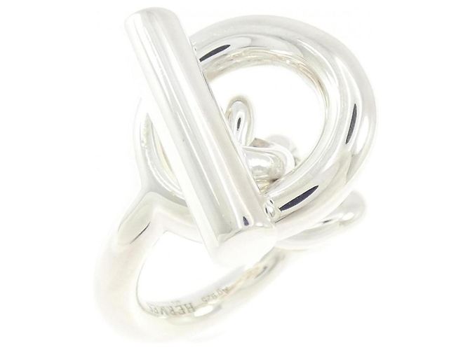 Ring Anello Croisette di Hermès Argento