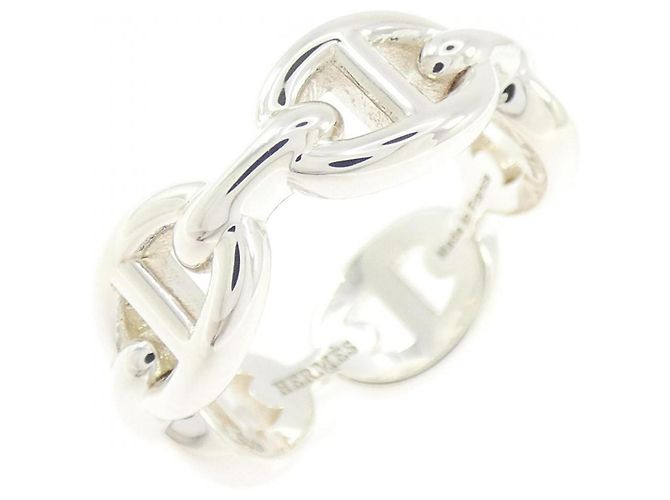 Hermes Hermès Chaine d'Ancre Enchainée Ring Silber 