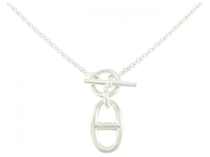 Collier Chaine d'Ancre Hermès Argenté 
