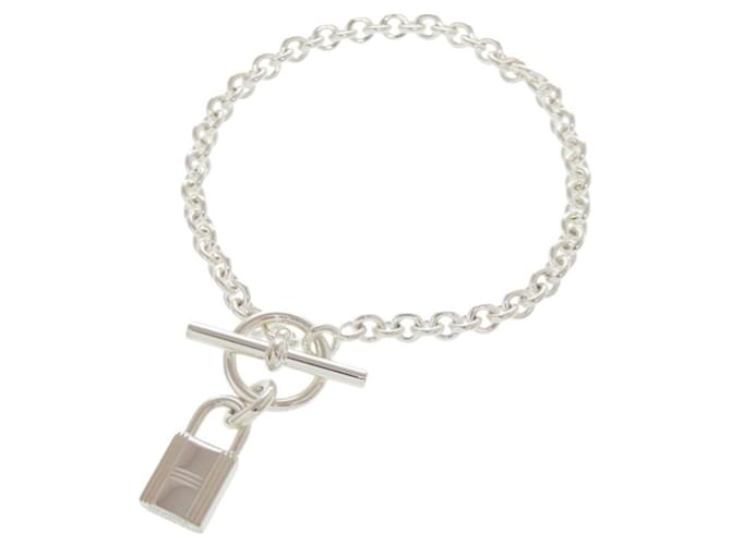 Hermès Hermes Amulette Cadena Charm Bracelet Silvery 