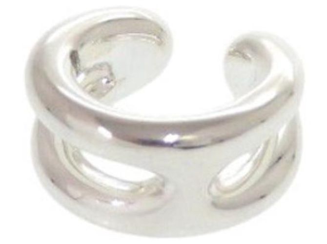 Hermès Hermes Chaine d'Ancre Punk Ear Cuff Silber