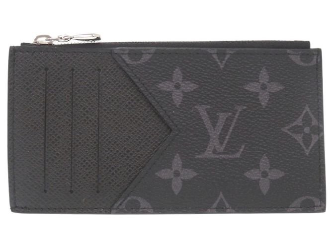 Portacarte e portamonete Louis Vuitton Taigarama Monogram Eclipse Nero Monogramma