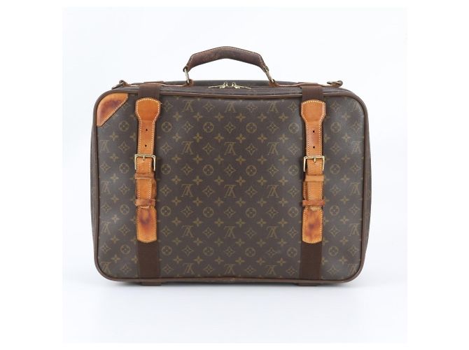Sac Boston Louis Vuitton Monogram Satellite 53 Marron