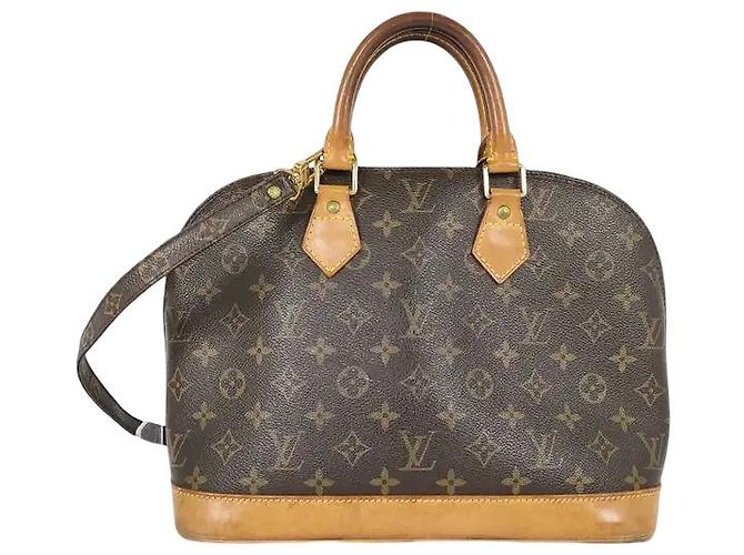 Louis Vuitton Vintage Alma Monogram Canvas PM Marron