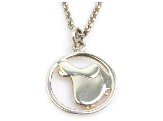 Hermès Hermes Sterling Silver 925 Necklace Silvery 
