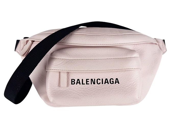 Borsa a tracolla Balenciaga nera e rosa in pelle Nero