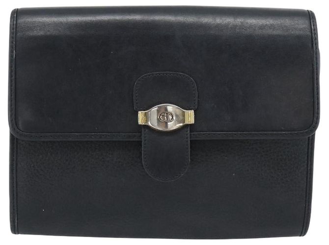 Christian Dior Vintage CD Flap Leather Medium