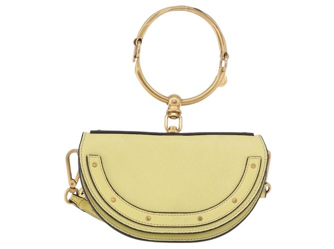 Chloé Nile Leather Small Amarillo Cuero