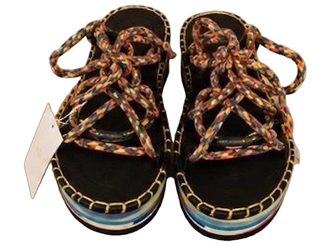 Chloé Chloe Lou Flat Sandals Multicolor 1 Multiple colors