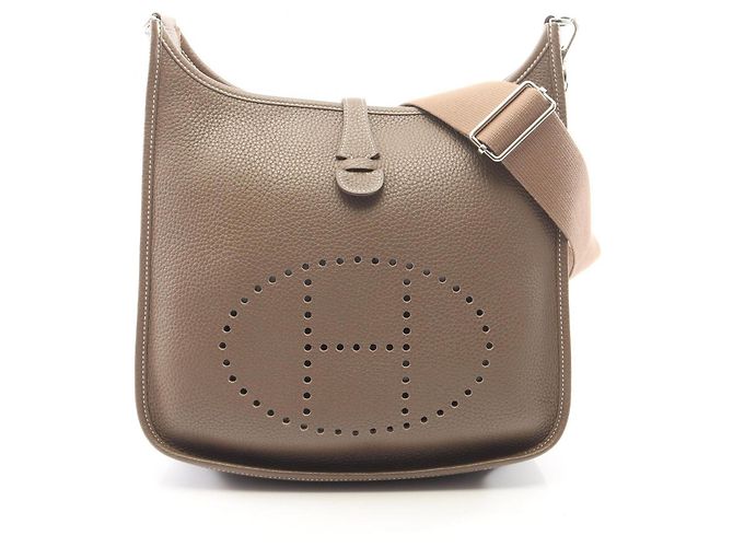 Hermès Borsa a tracolla Hermes Evelyne 3 Trois PM Marrone Taupe