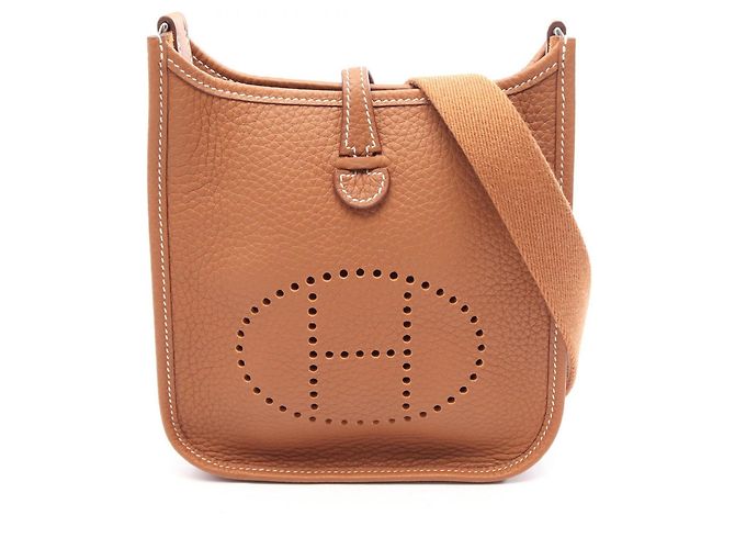 Hermès Bolsa de ombro Hermes Evelyne Amazon TPM Gold Marrom