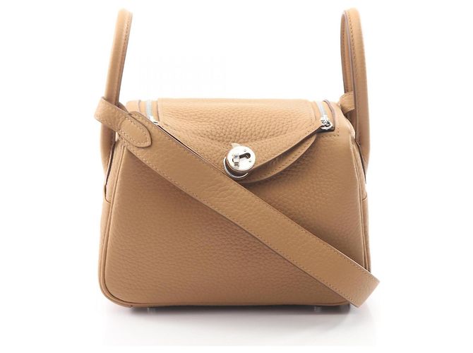 Hermès Bolsa de ombro Hermes Lindy Mini Bege