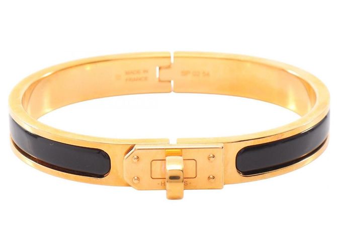 Hermès Hermes Mini Click Kelly PM Bangle Black Golden 
