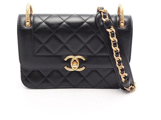 Borsa a Spalla Chanel Matelassé Small Flap Nero