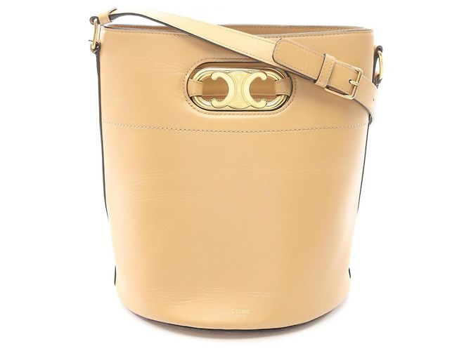 Céline Borsa a secchiello Celine Maillon Triomphe Beige 