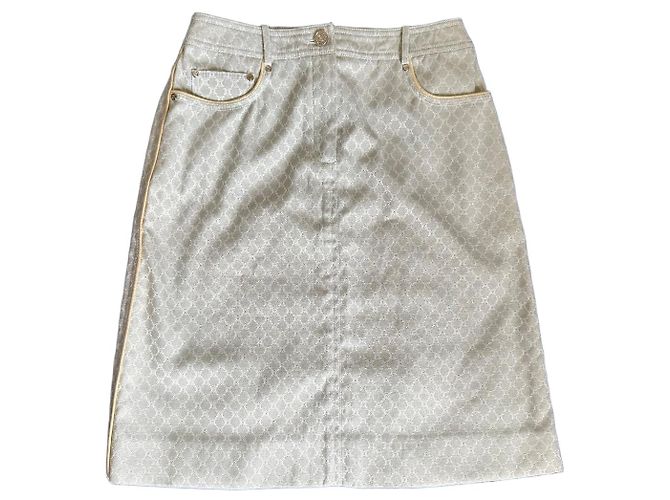 Céline Celine Minifalda Monogram Beige 