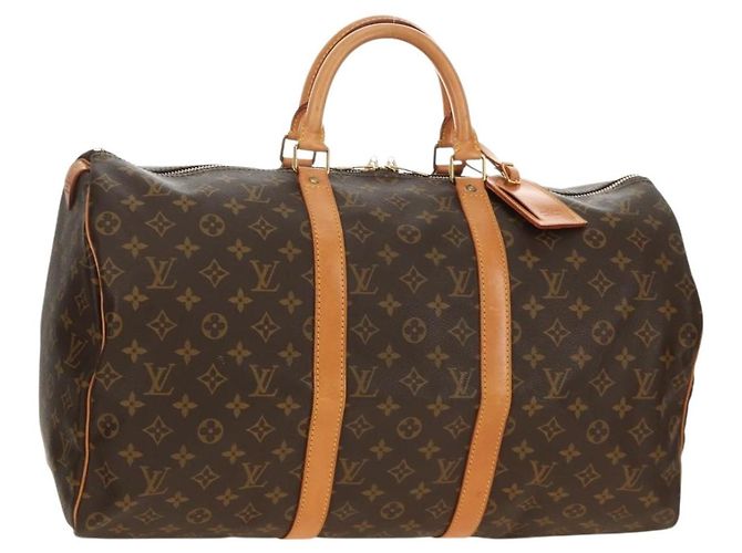 LOUIS VUITTON Monogram Keepall 50 Boston Tasche M41426 LV Auth 191786V Monogramm