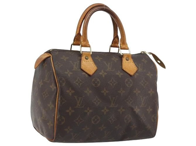 LOUIS VUITTON Bolsa Monogram Speedy 25 M41528 LV Auth BA13754A Monograma