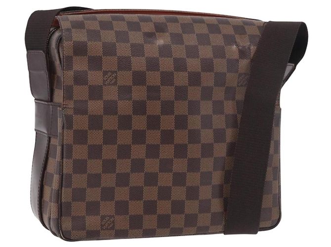 LOUIS VUITTON Borsa a tracolla Damier Ebene Naviglio N45255 LV Auth BA13983
