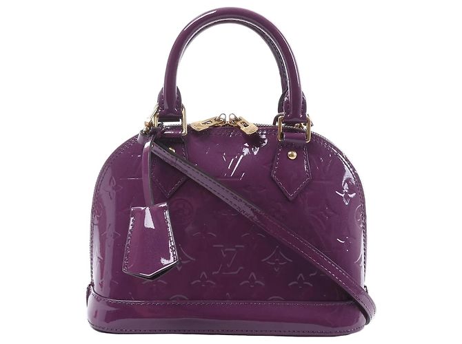 Bolsa Louis Vuitton Alma BB Monogram Vernis Roxa Roxo