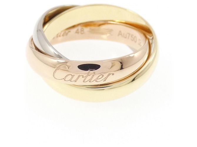 Anello Cartier Trinity in oro rosa bianco e giallo 18K D'oro