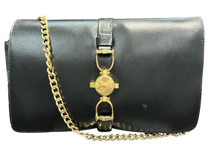 Céline Borsa a tracolla Celine Old Carriage Hardware Chain Nero
