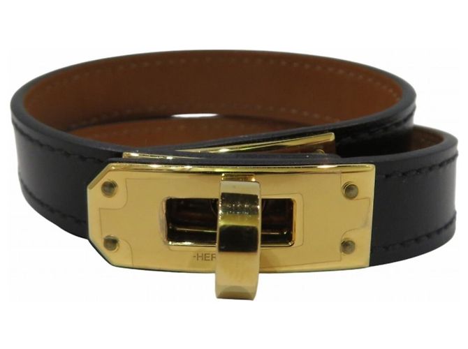 Hermès Pulseira Kelly Double Tour em couro Hermes 