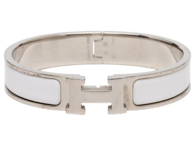 Hermès Pulsera Click H PM Hermes Blanco 