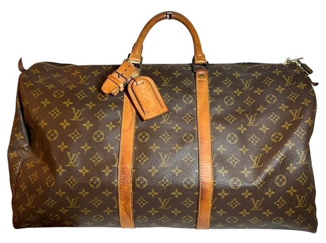 Bolso Boston Louis Vuitton Keepall 55 Castaño