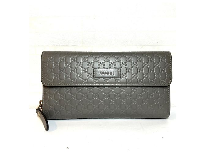 Gucci Long Wallet Microguccissima Leather Brown