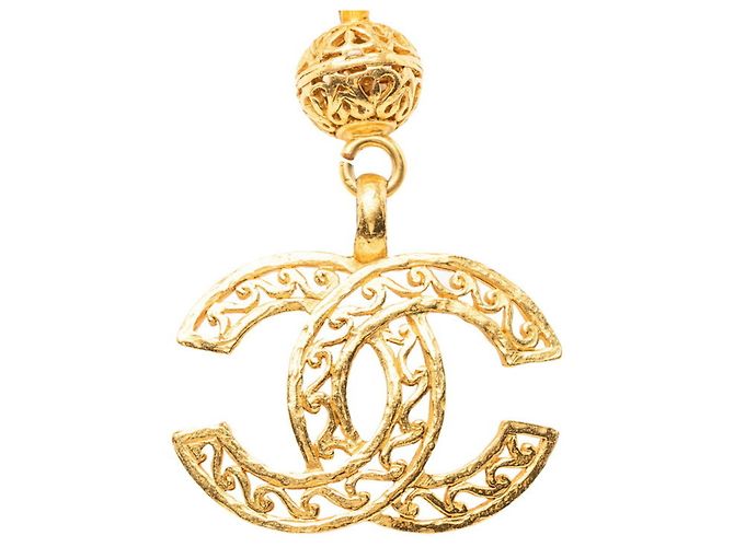 Collana a catena Chanel Vintage Coco Mark D'oro