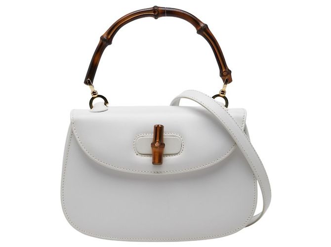 Gucci Bamboo 1947 Handtasche Weiß