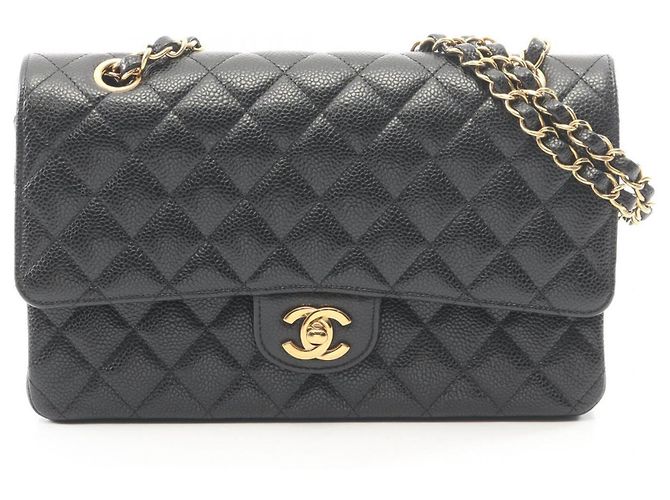 Borsa a tracolla Chanel Matelassé Double Flap Nero