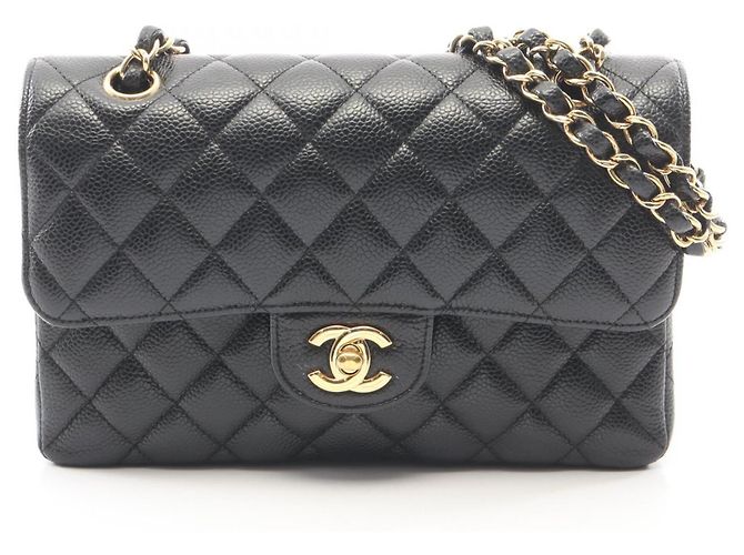 Borsa a tracolla Chanel Matelassé Double Flap Nero