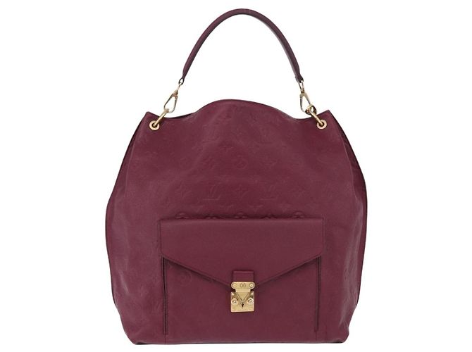 Louis Vuitton Metis Hobo Monogram Empreinte Leather Bordeaux