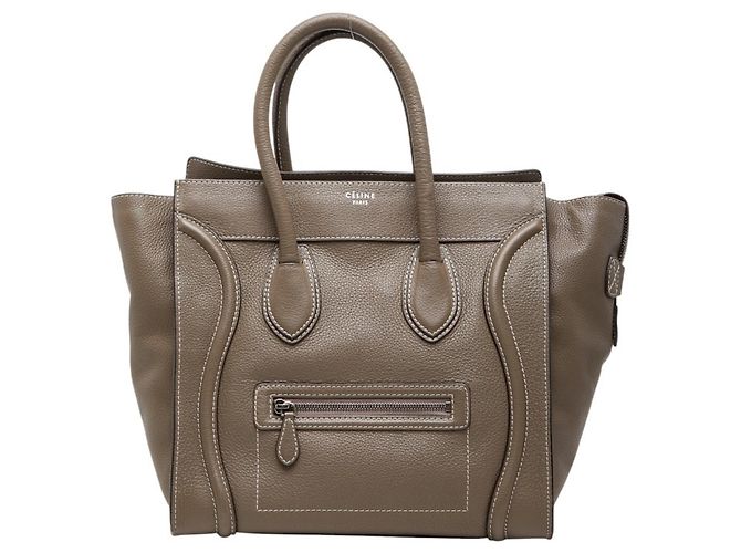 Céline Bolsa Celine Luggage Medium S-CU-1111 Marrom