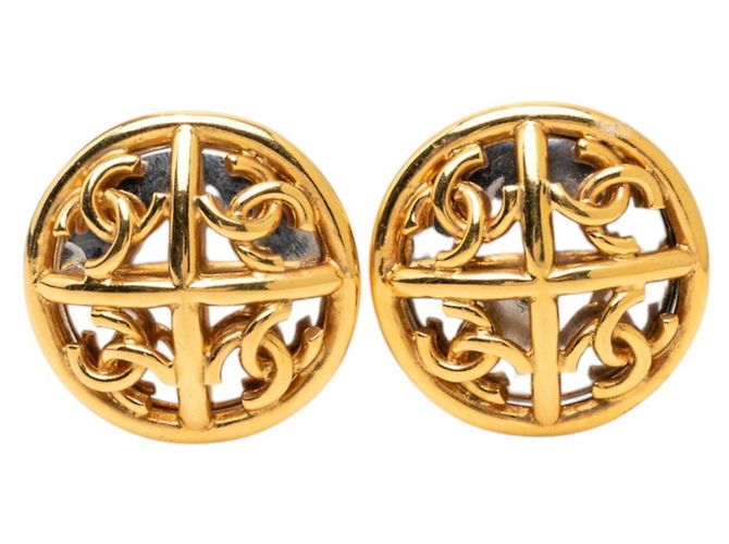 Orecchini tondi Chanel Coco Mark D'oro