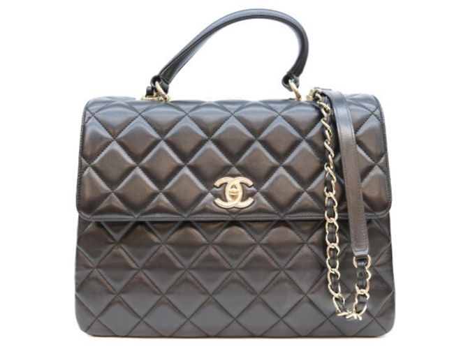 Borsa a tracolla 2-Way Chanel Trendy CC Maxi Nero