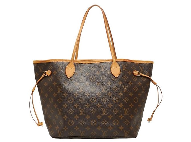 Borsa a Spalla Louis Vuitton Monogram Neverfull MM Marrone