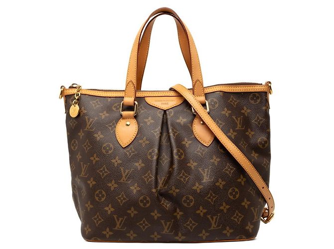 Louis Vuitton Monogram Palermo PM Handtasche Schultertasche Braun