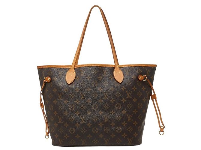 Louis Vuitton Monogram Neverfull MM Tote Bag Braun