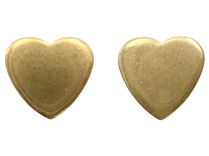 Orecchini Balenciaga Heart Design Gold Stud D'oro