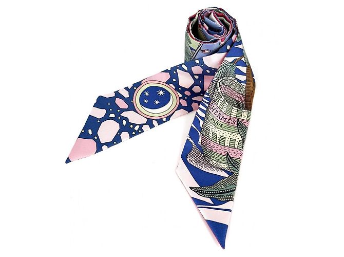 Hermès Sciarpa Twilly Hermes - LA DANCE DES AMAZONES Multicolore
