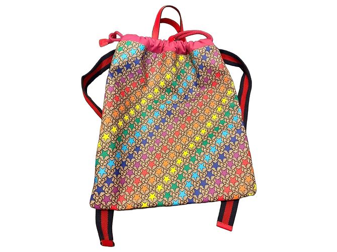 Gucci Mochila GG Supreme estrellas arcoíris Multicolor Monograma