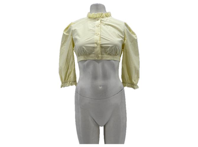 Autre Marque Top LIONESS de algodón amarillo S
