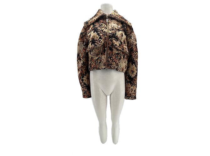 Autre Marque Giacca stampata CLEA Marrone