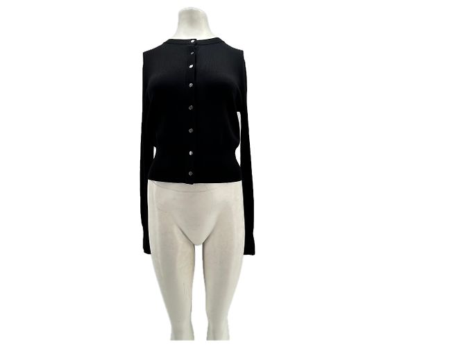 Autre Marque ELKA COLLECTIVE Schwarzer Cardigan aus Viskose