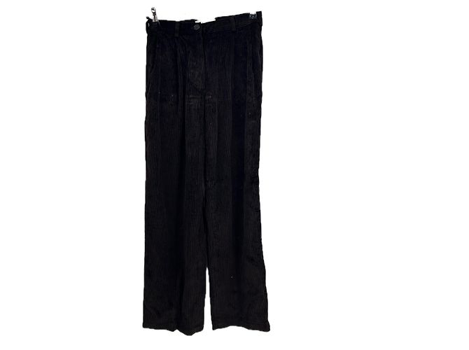 Autre Marque Pantalón de pana marrón Castaño